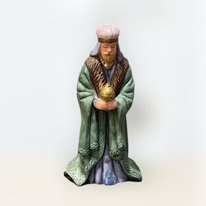 Vintage Avon O Holy Night Wiseman Magi Balthazar Nativity Christmas Figurine